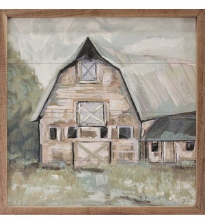 Going To The Country II Peaked Barn By Jeanette Vertentes